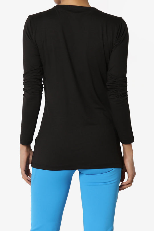 Gaia Microfiber V-Neck Long Sleeve T-Shirt PLUS