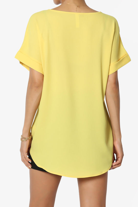 Marla Lightweight Woven Dolman Top PLUS
