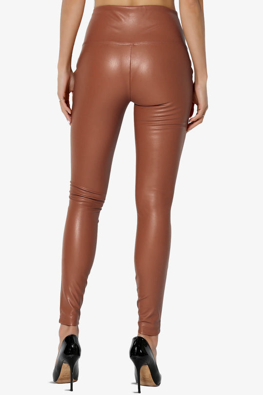 Mayari High Rise Faux Leather Leggings PLUS