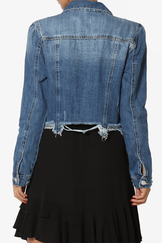 Fiore Distressed Denim Jacket