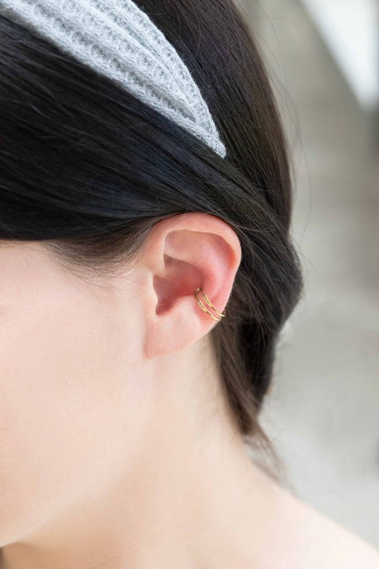 Lovoda Double the Gold Ear Cuff