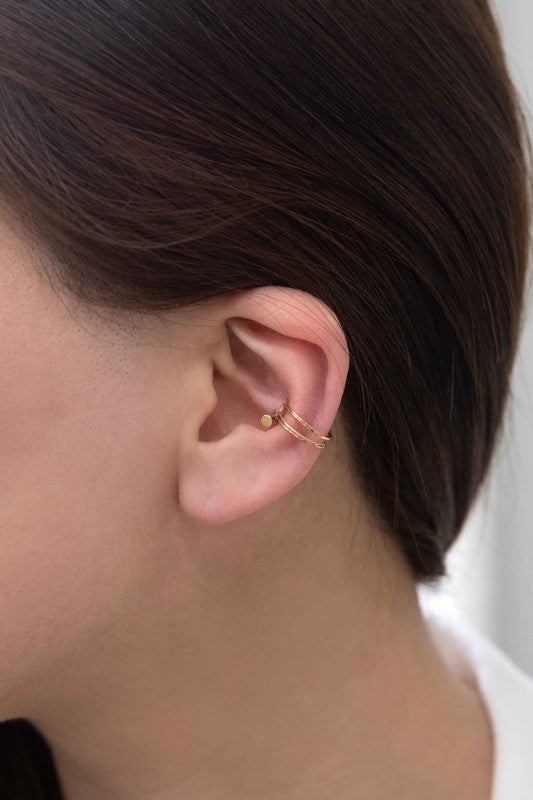 Lovoda Double the Gold Ear Cuff