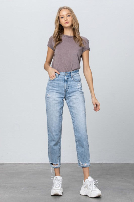 Insane Gene HIGH RISE TAPERED JEANS