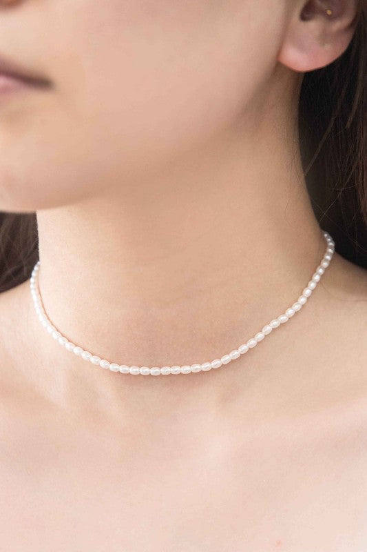 Lovoda Pearl Strand Choker Necklace