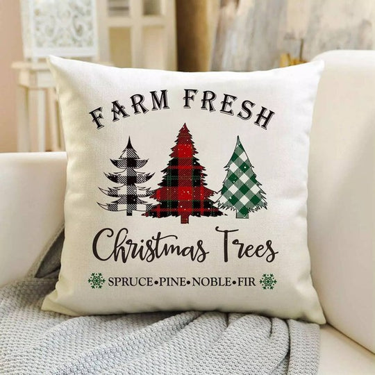 Delmar Decor Christmas Throw Pillow Covers, 18x18in