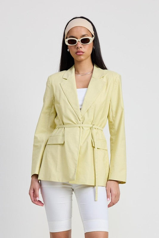 Emory Park BLAZER WITH WAIST BELT