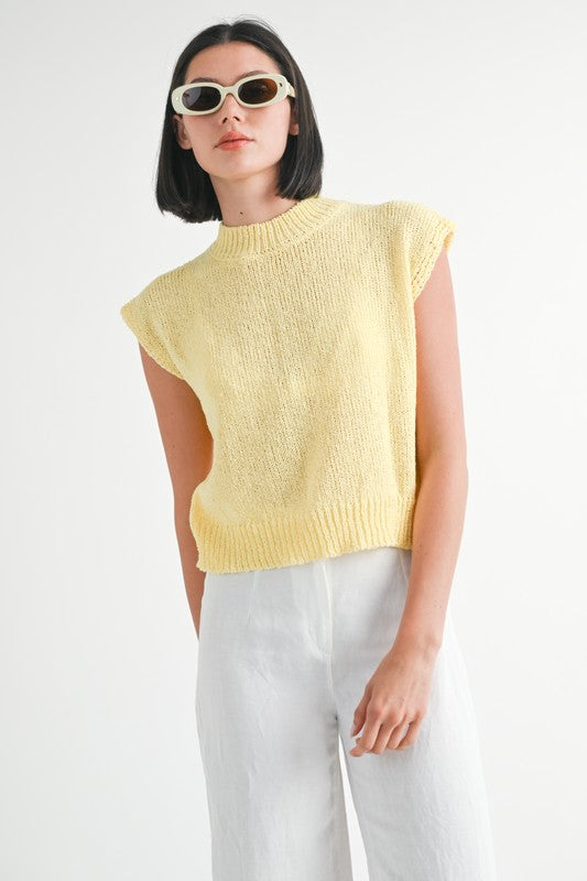 Emory Park SLEEVELESS SWEATER TOP