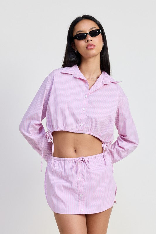 Emory Park MINI SKORT WITH WAIST DRAWSTRING