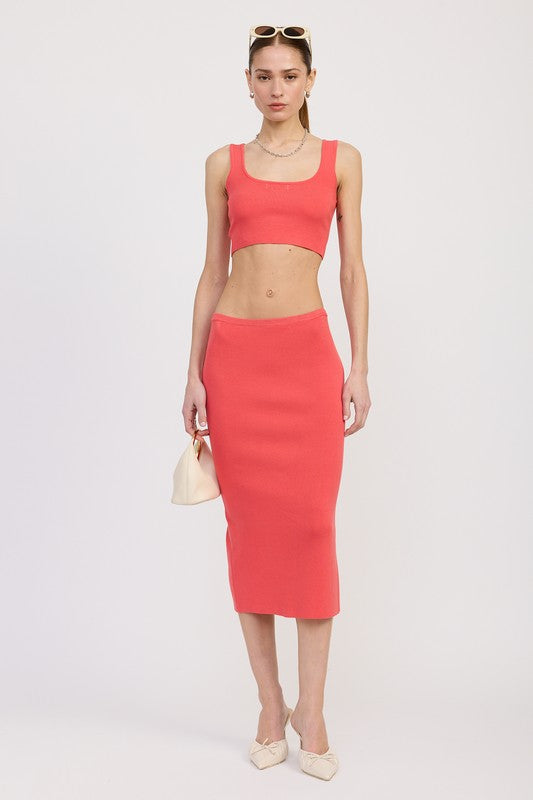 Emory Park MID PENCIL SKIRT WITH SLIT