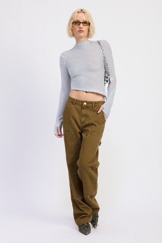 Emory Park Casual CORDUROY STRAIGHT LEG PANTS