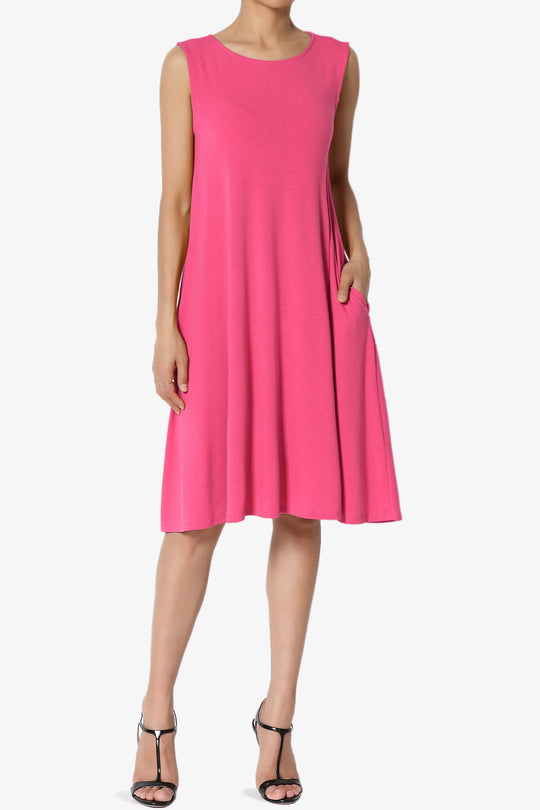 Allie Sleeveless Jersey A-Line Dress