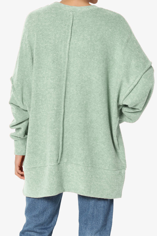 Breccan Blushed Knit Oversized Sweater