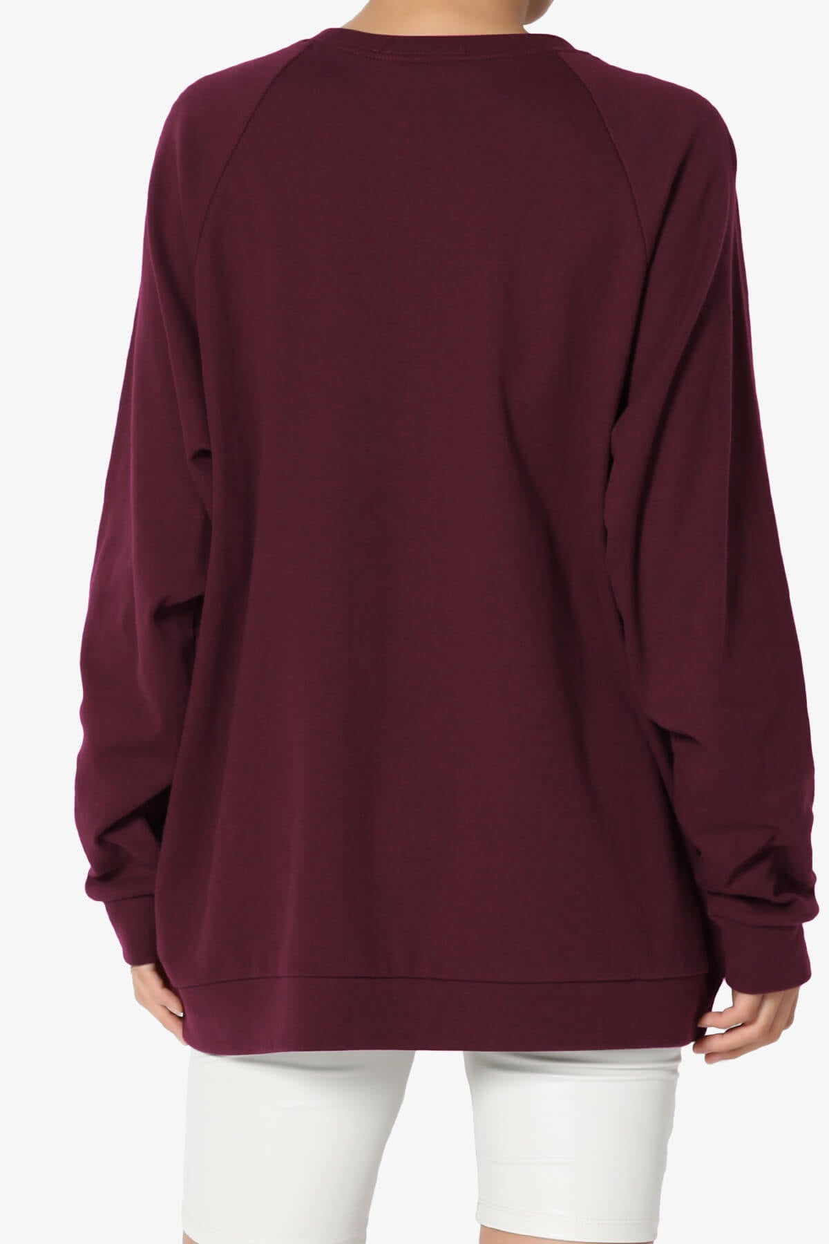 Carlene Cotton Raglan Sleeve Pullover Top PLUS