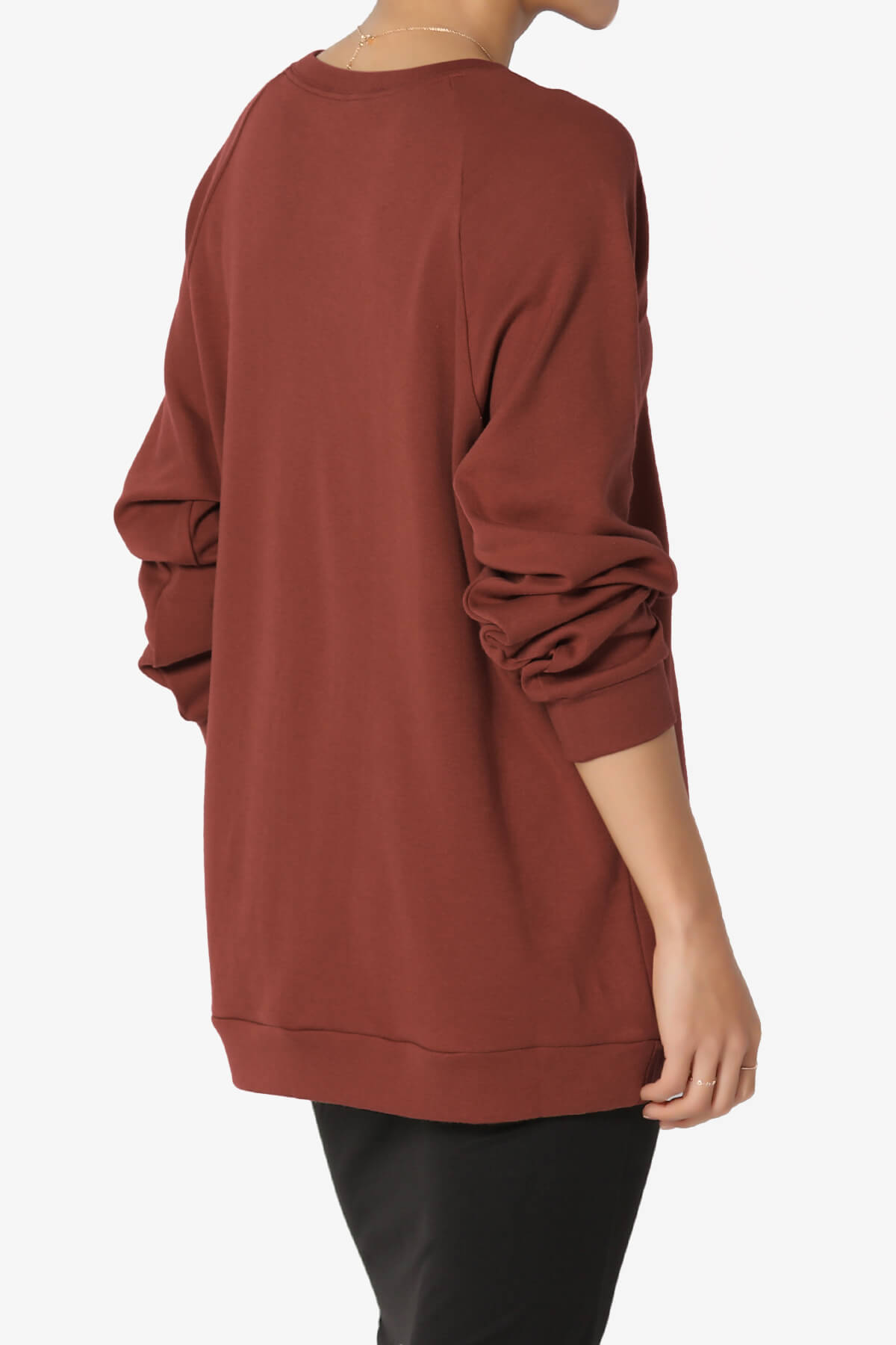 Carlene Cotton Raglan Sleeve Pullover Top PLUS