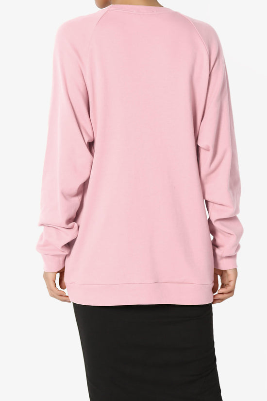 Carlene Cotton Raglan Sleeve Pullover Top PLUS