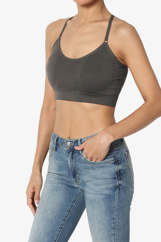 Dassie Padded Cross Back Bra Top ASH GREY_3