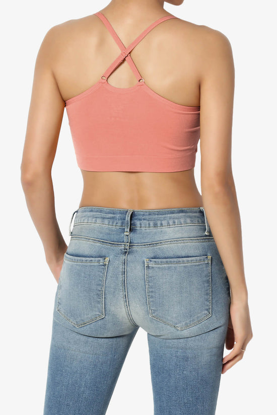 Dassie Padded Cross Back Bra Top ASH ROSE_2