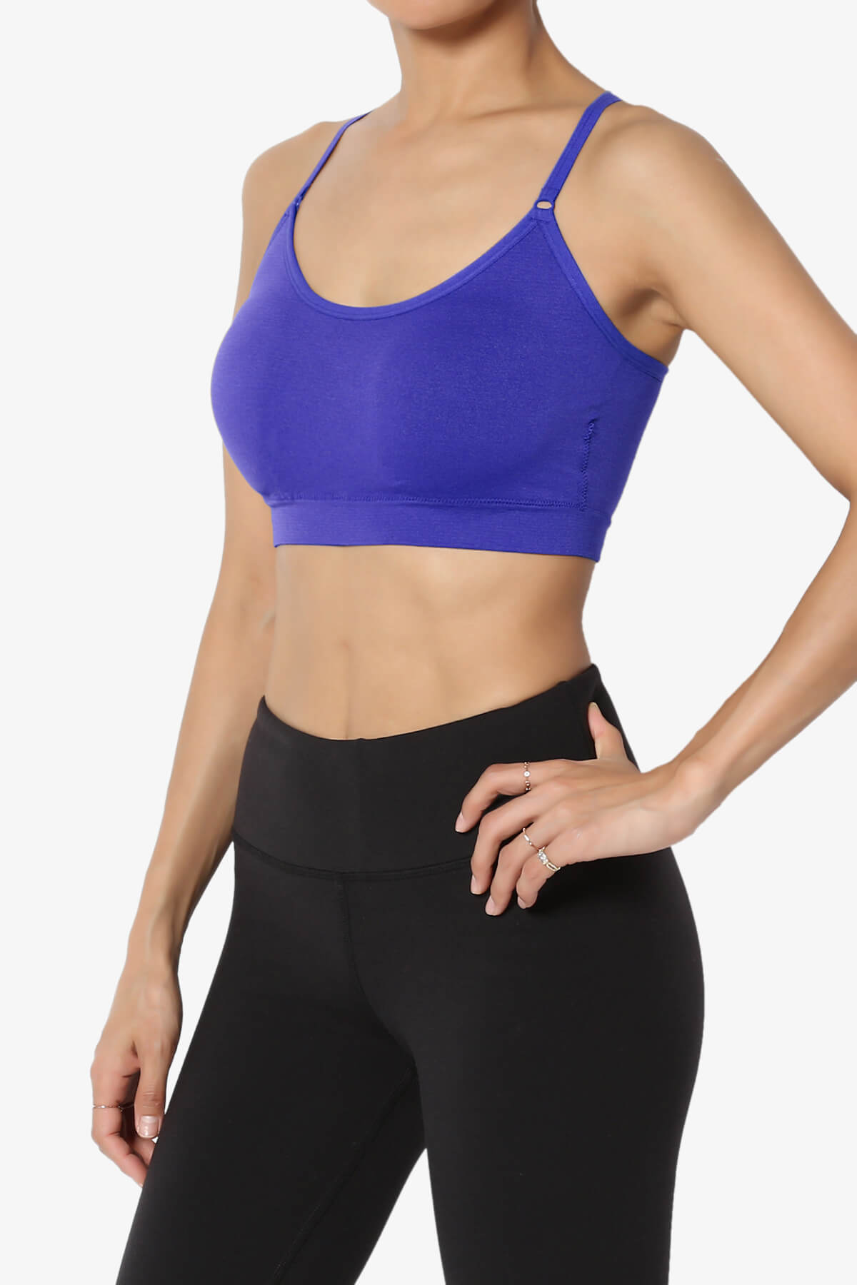 Dassie Padded Cross Back Bra Top BRIGHT BLUE_3