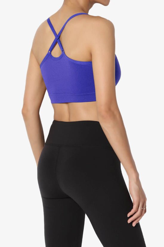 Dassie Padded Cross Back Bra Top BRIGHT BLUE_4