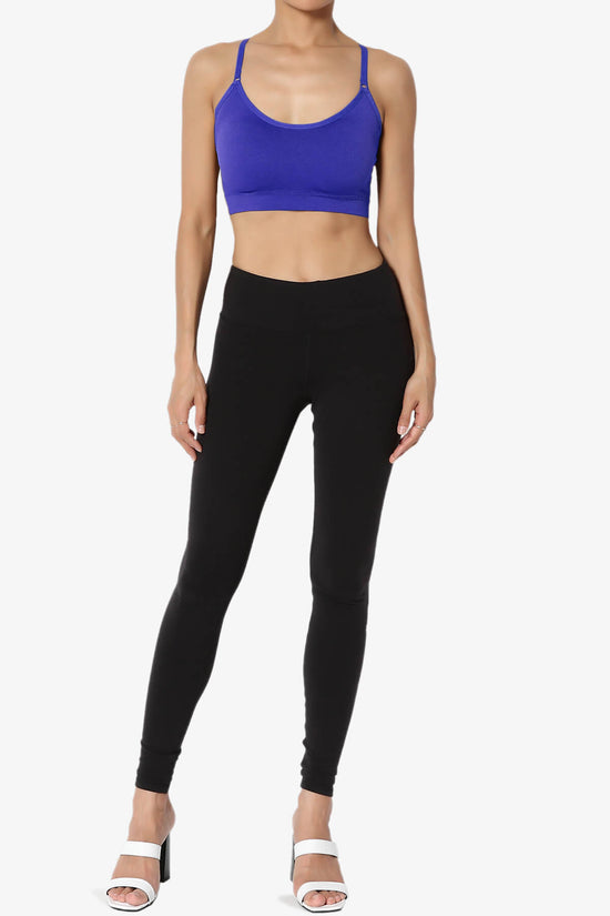 Dassie Padded Cross Back Bra Top BRIGHT BLUE_6