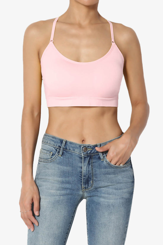 Dassie Padded Cross Back Bra Top DUSTY PINK_1