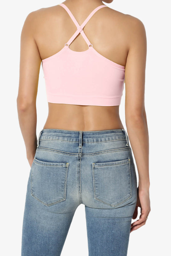 Dassie Padded Cross Back Bra Top DUSTY PINK_2