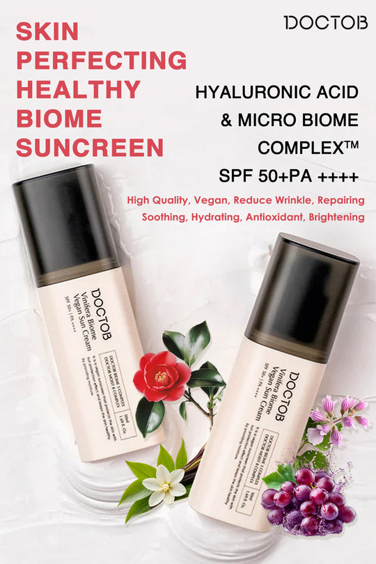 DOCTOB Vinifera Biome Vegan Sun Cream SPF 50+ PA ++++ 50ml Healthy Sunscreen