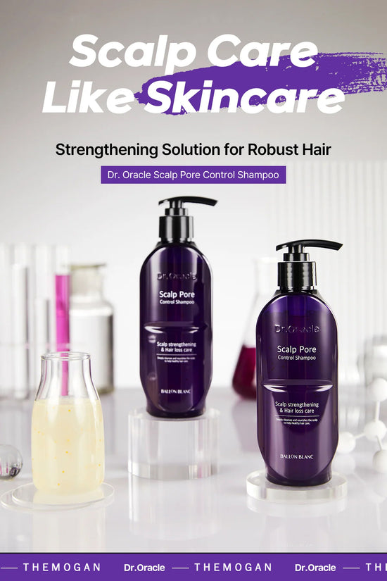 Dr. Oracle Scalp Pore Control Shampoo – Deep Cleansing & Scalp Renewal with PDRN, Plant Proteins & Peptides (380ml / 12.85 fl.oz)