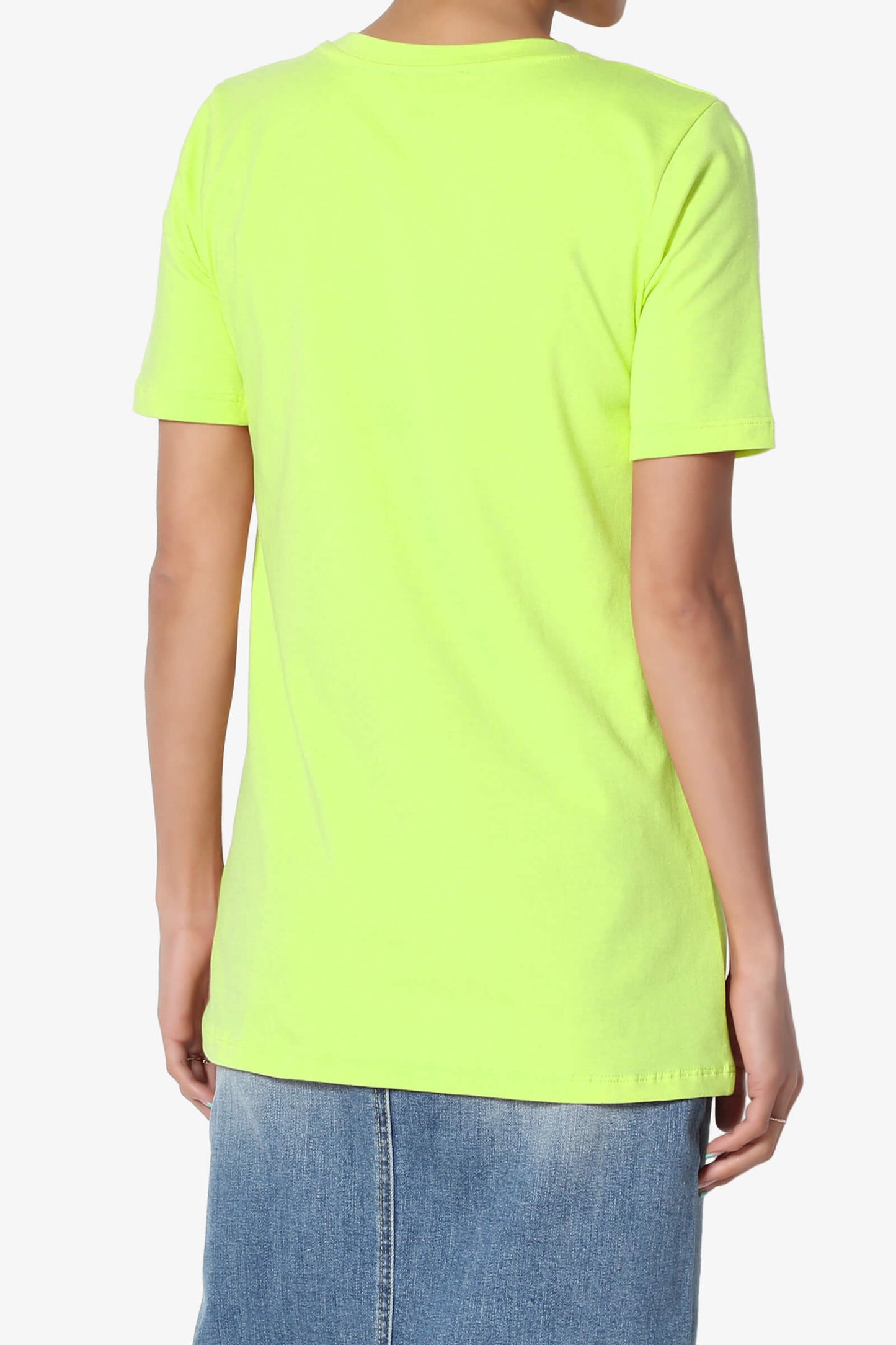 Elora Crew Neck Short Sleeve T-Shirt NEON GREEN_2