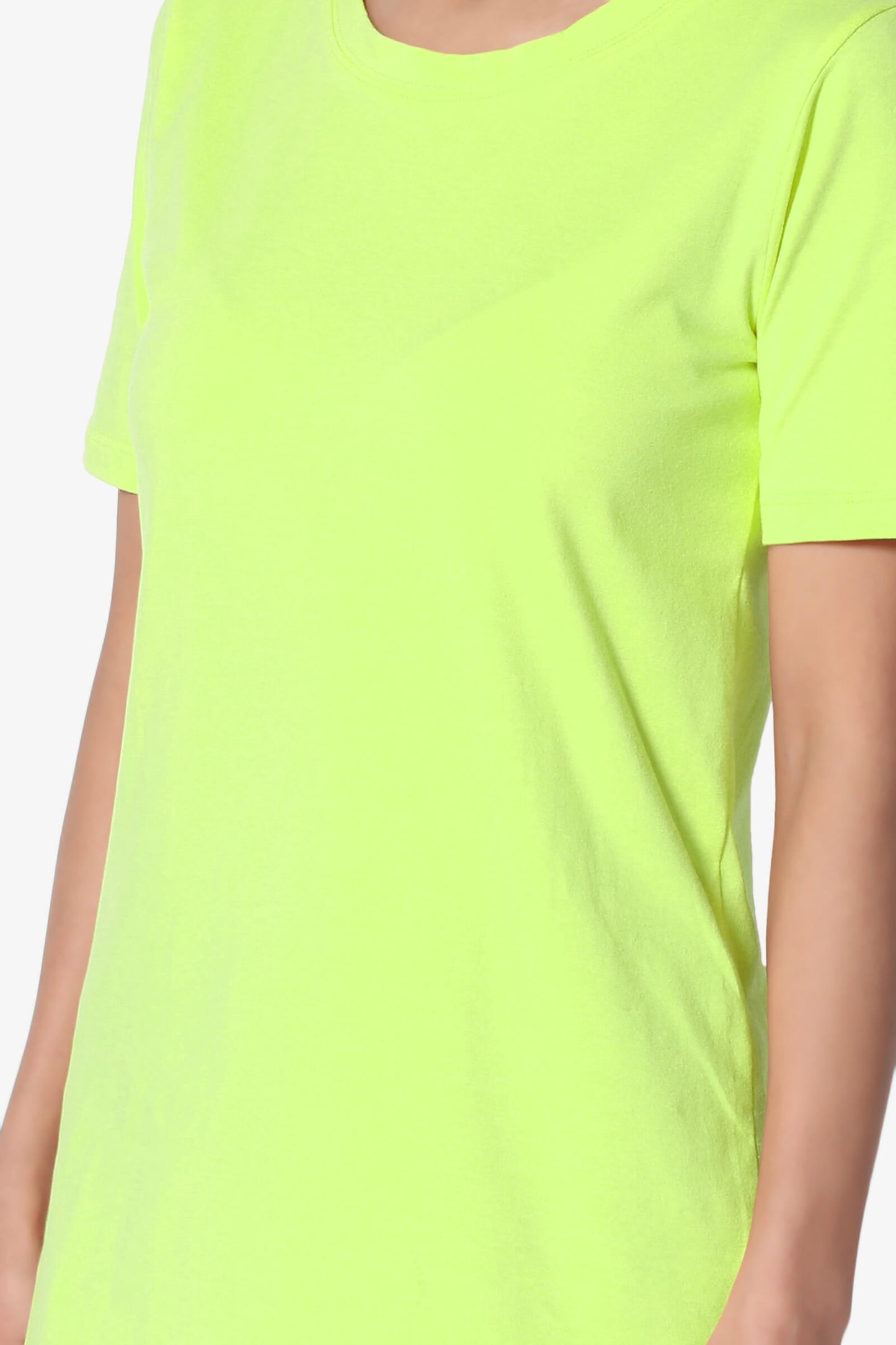 Elora Crew Neck Short Sleeve T-Shirt NEON GREEN_5