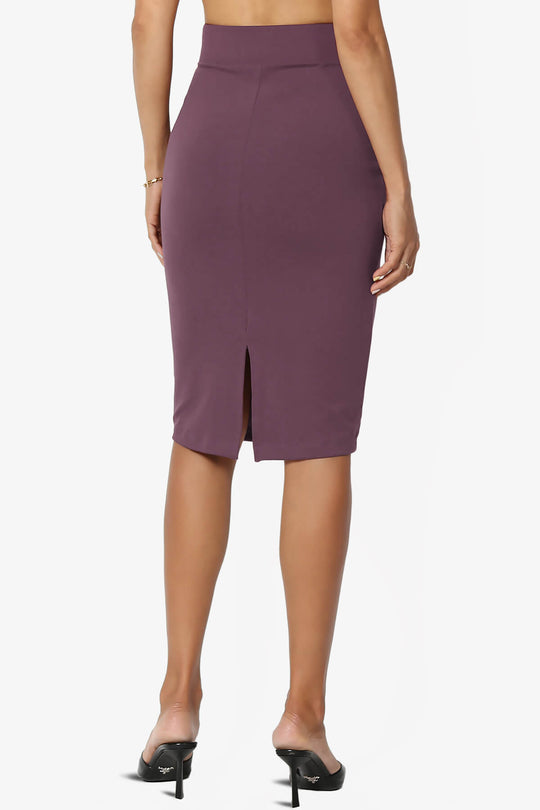 Hayle Soft Knit High Rise Midi Pencil Skirt PLUS