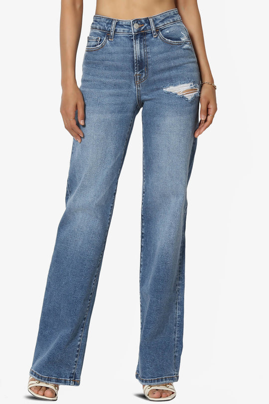 Jinny Vintage Medium Wash High Rise Baggy Jeans