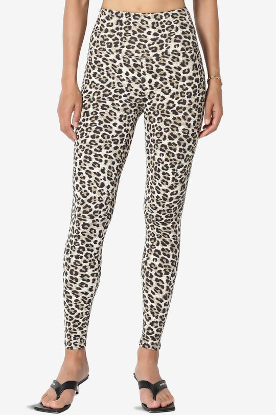 Lafayette Leopard High Waist Microfiber Leggings PLUS