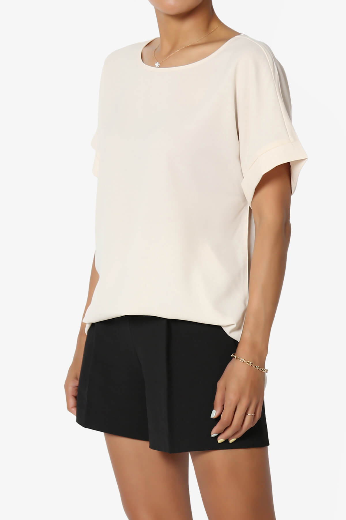 Marla Lightweight Woven Dolman Top TAUPE_3