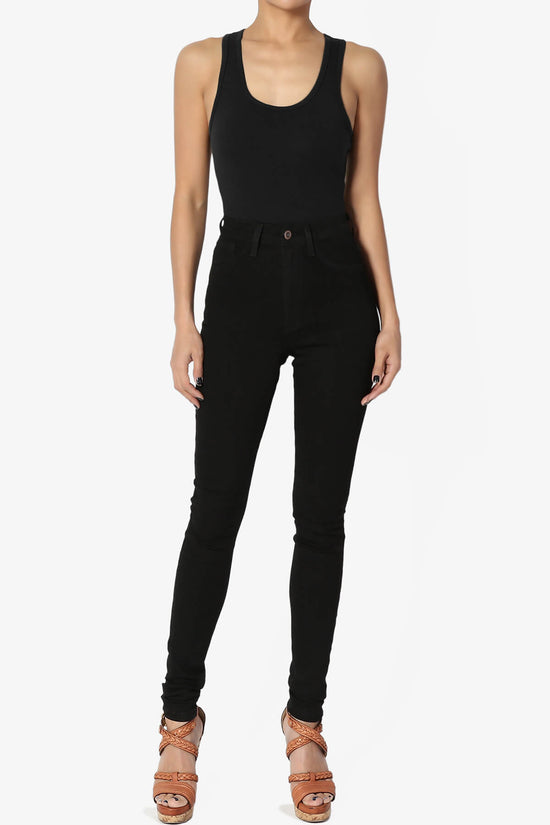 Maya Scoop Neck Tank Bodysuit BLACK_6