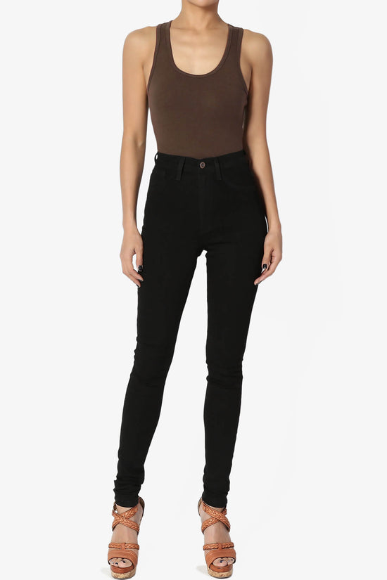 Maya Scoop Neck Tank Bodysuit BROWN_6