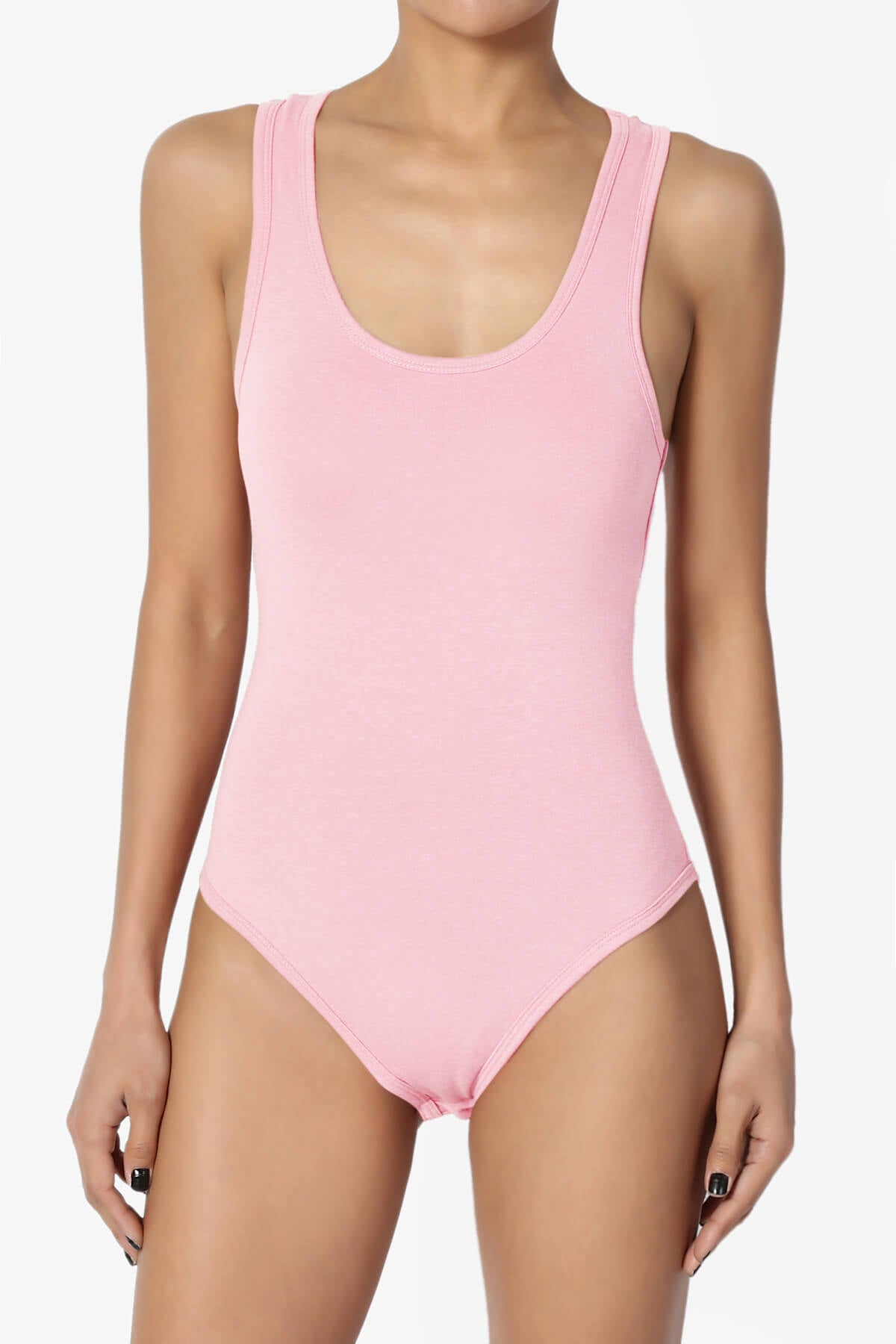 Maya Scoop Neck Tank Bodysuit DUSTY PINK_1