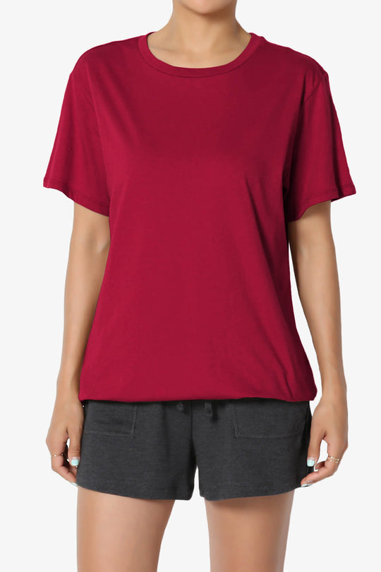 Mayra O Neck Cotton Boyfriend Tee