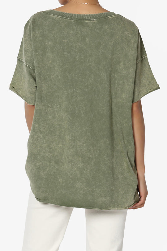 Misha Oversized Vintage Acid Wash T-Shirt PLUS