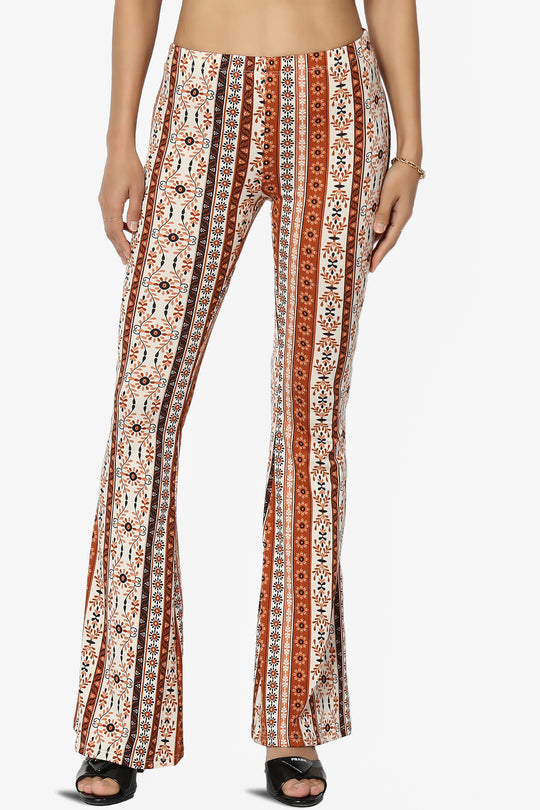 Mumu Tribal Jersey Flare Pants
