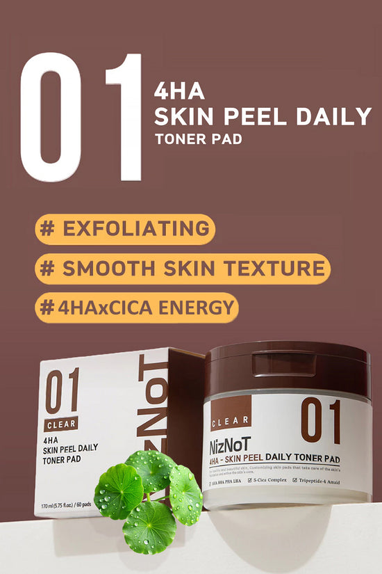 NizNoT 01  4HA SKIN PEEL DAILY TONER PAD 170ml/60 pads