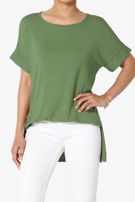 Poloma Modal Jersey Boat Neck Top