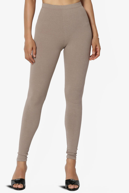 Santana Ribbed High Waist Ankle Leggings