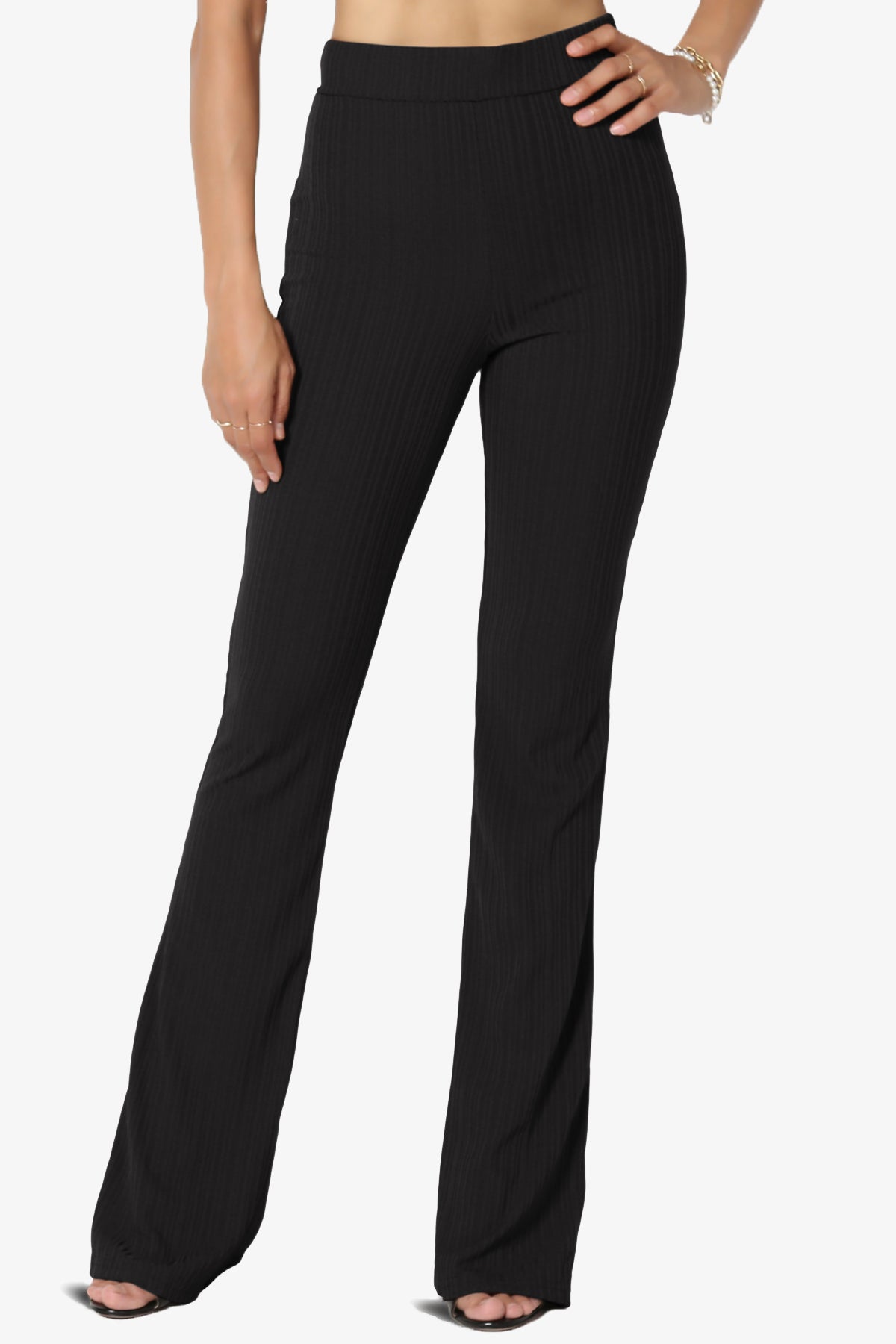 Lotto Rib High Rise Flared Pants