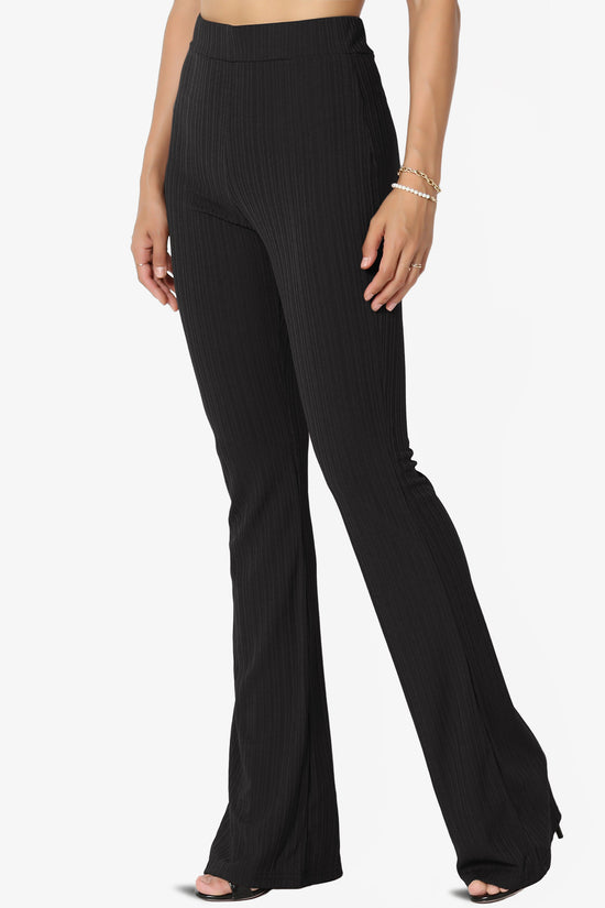 Lotto Rib High Rise Flared Pants