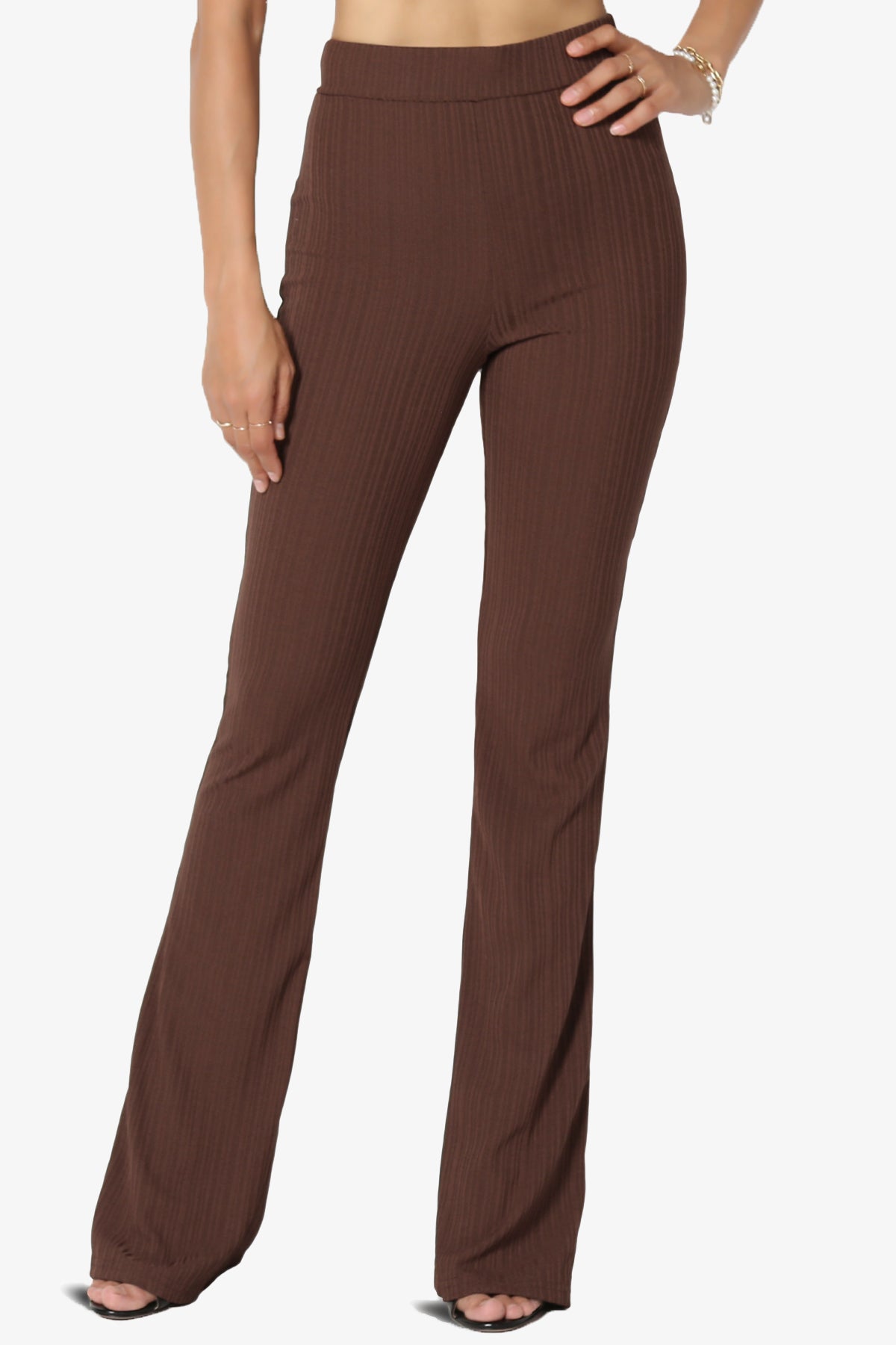Lotto Rib High Rise Flared Pants