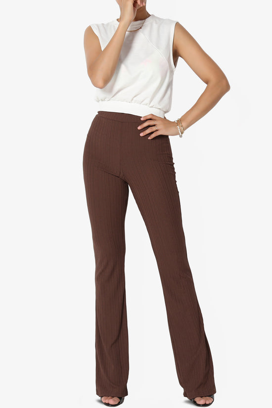 Lotto Rib High Rise Flared Pants