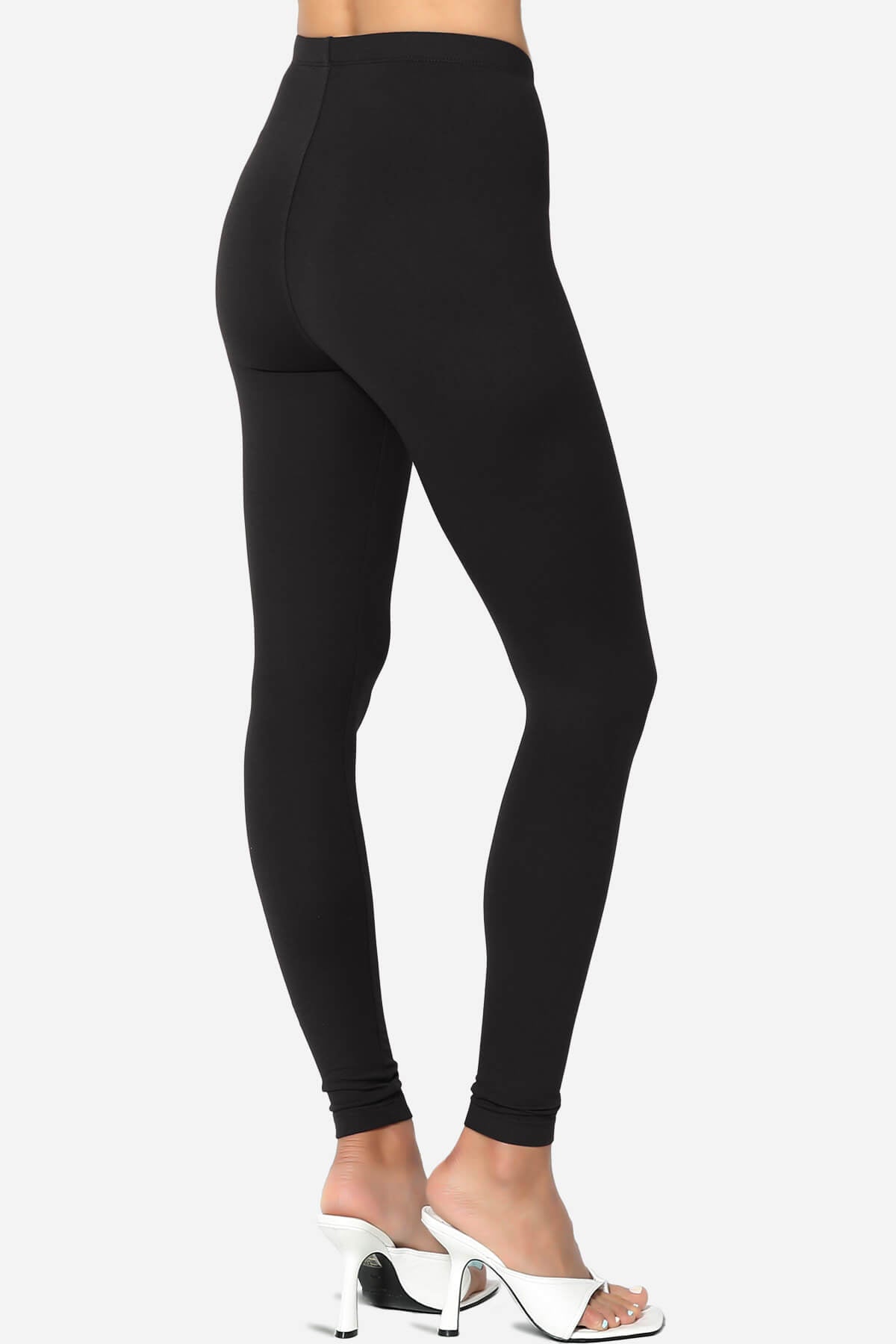 Slimmer Super Soft Comfort Ankle Leggings BLACK_4
