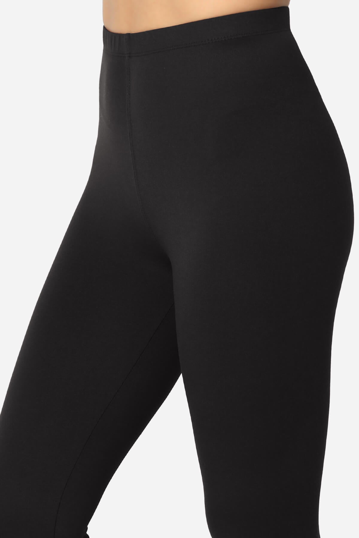 Slimmer Super Soft Comfort Ankle Leggings BLACK_5