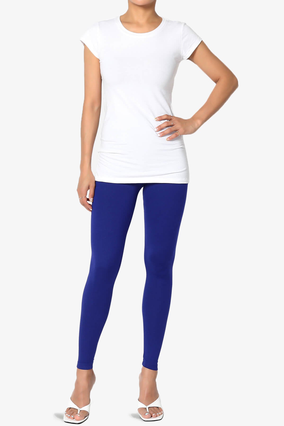 Slimmer Super Soft Comfort Ankle Leggings BRIGHT BLUE_6